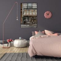 Quadro Bistrô Paris 60x90 Cm Tecido Canvas - 1