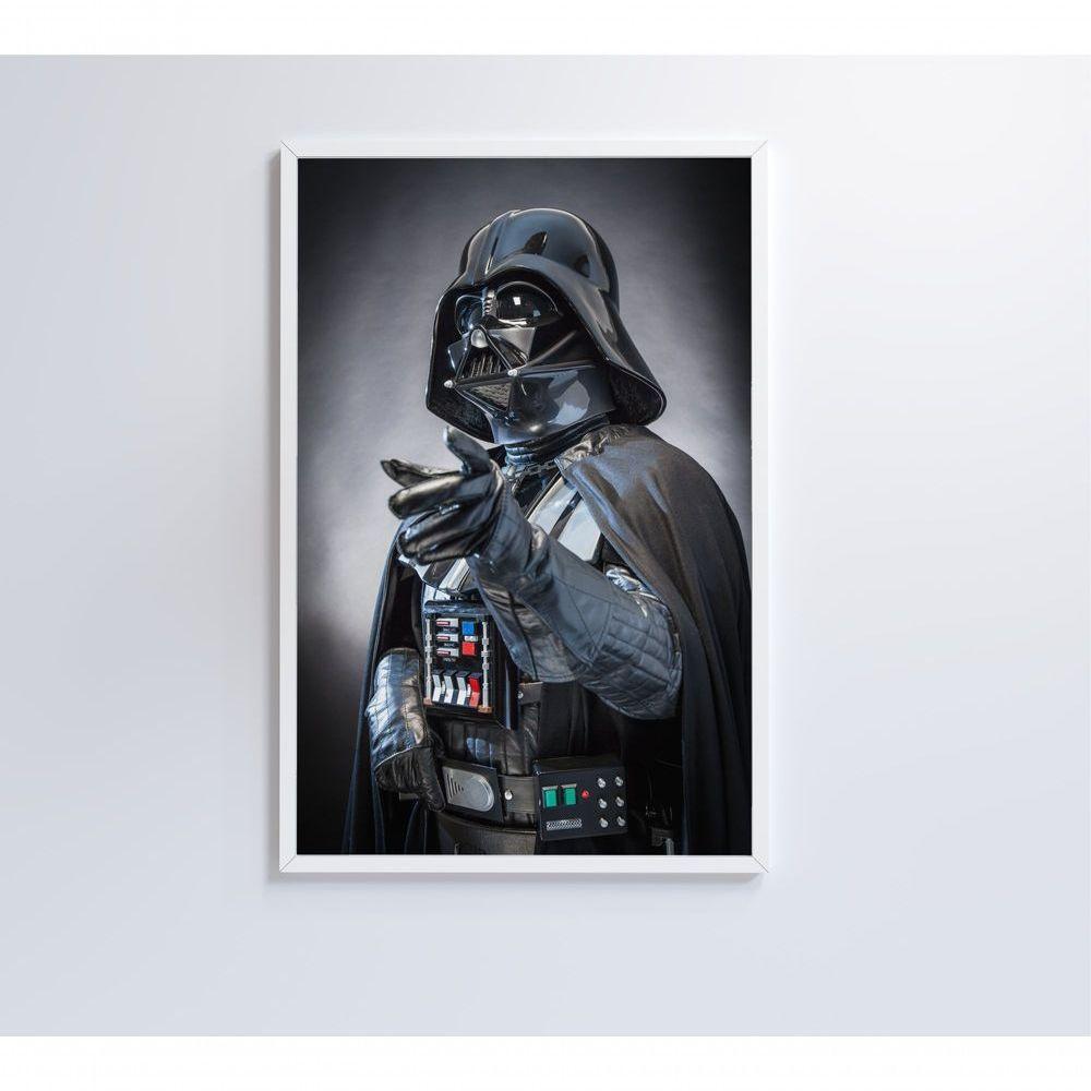 Quadro Darth Vader 120x80 Cm Vidro Impresso - 3