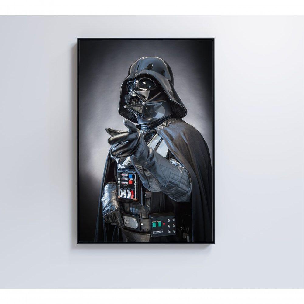 Quadro Darth Vader 120x80 Cm Vidro Impresso - 4