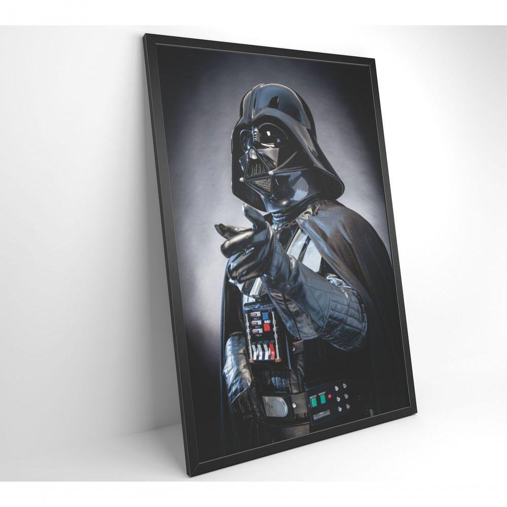 Quadro Darth Vader 120x80 Cm Vidro Impresso - 8