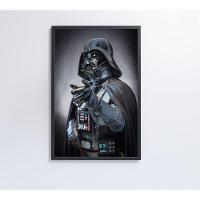 Quadro Darth Vader 120x80 Cm Vidro Impresso - 2