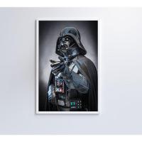Quadro Darth Vader 120x80 Cm Vidro Impresso - 3