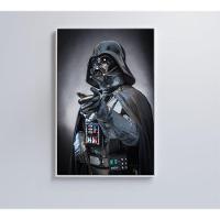 Quadro Darth Vader 120x80 Cm Vidro Impresso - 5