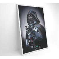 Quadro Darth Vader 120x80 Cm Vidro Impresso - 9