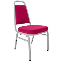 Cadeira Empilhável Para Auditórios Linha Hotel Plus Rosa - 1