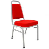 Cadeira Empilhável Para Auditórios Linha Hotel Plus Vermelho - 1