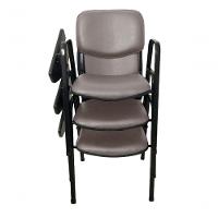 03 Cadeiras Universitárias Linha Hotel Auditório Cinza - 3