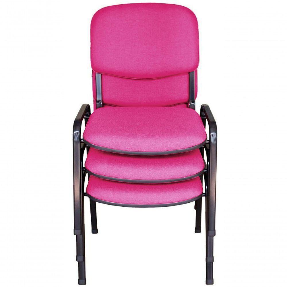 03 Cadeiras Para Auditórios Linha Hotel Auditório Rosa - 2