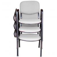 03 Cadeiras Universitárias Linha Hotel Auditório Branco - 2