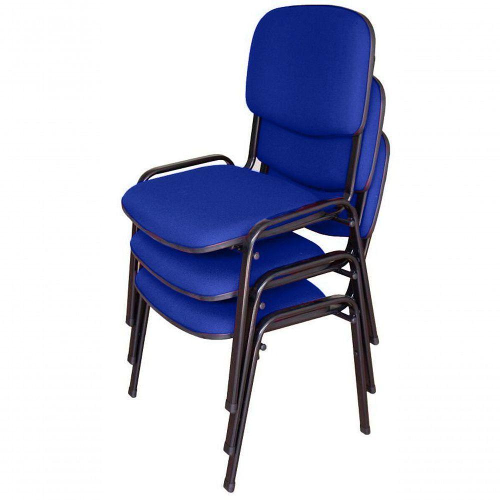 03 Cadeiras Para Auditórios Linha Hotel Auditório Azul - 1
