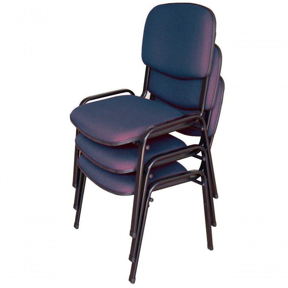 03 Cadeiras Para Auditórios Linha Hotel Auditório Azul - 1