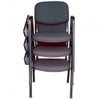 03 Cadeiras Universitárias Linha Hotel Auditório Cinza - 2