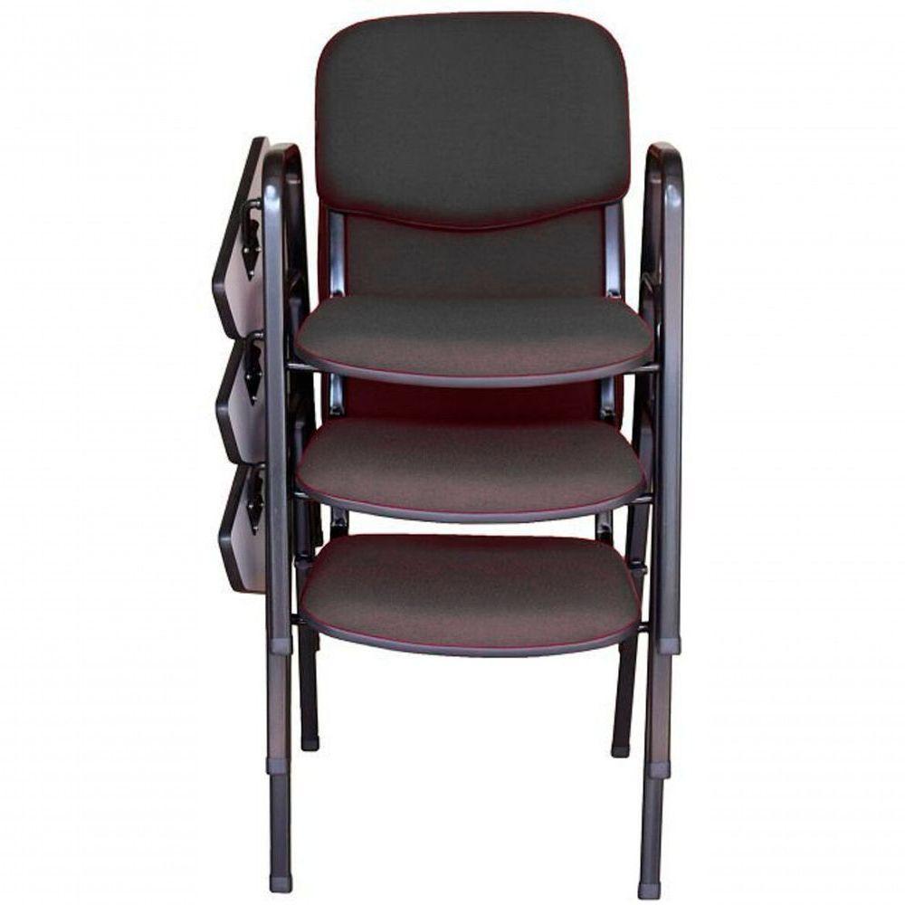 03 Cadeiras Universitárias Linha Hotel Auditório Preto - 2