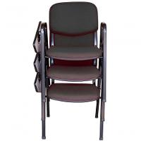 03 Cadeiras Universitárias Linha Hotel Auditório Preto - 2