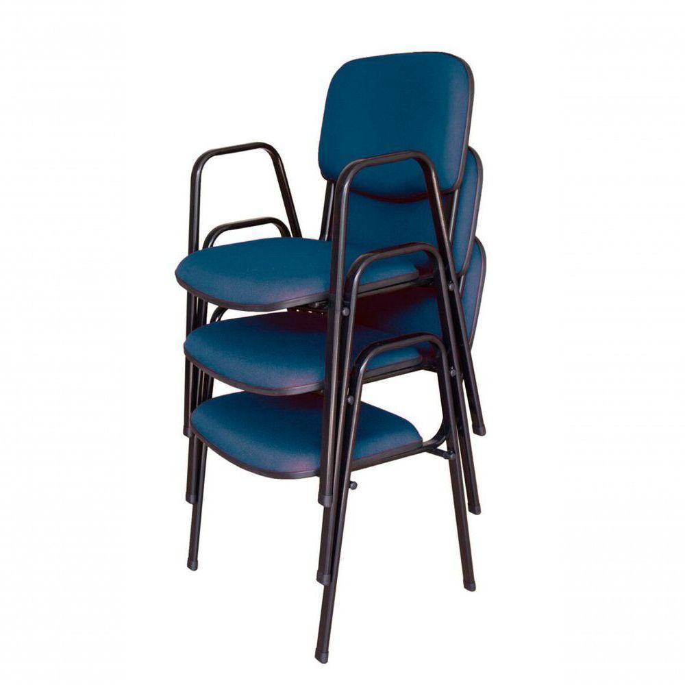 03 Cadeiras Para Auditórios Linha Hotel Auditório Azul - 1