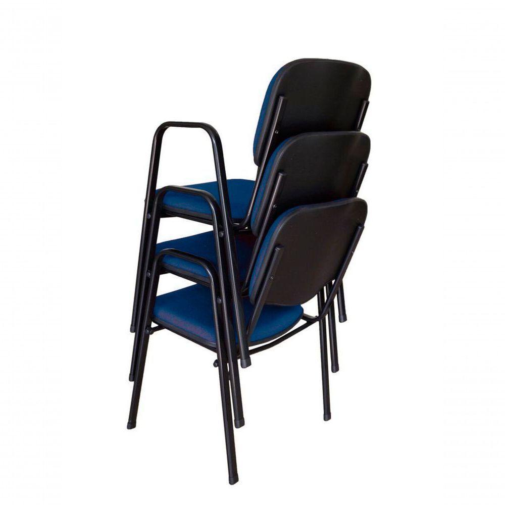 03 Cadeiras Para Auditórios Linha Hotel Auditório Azul - 3