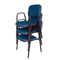 03 Cadeiras Para Auditórios Linha Hotel Auditório Azul - 1