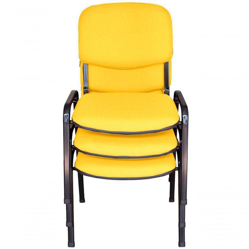 03 Cadeiras Para Auditórios Linha Hotel Auditório Amarelo - 2