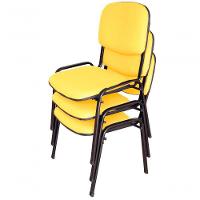 03 Cadeiras Para Auditórios Linha Hotel Auditório Amarelo - 1