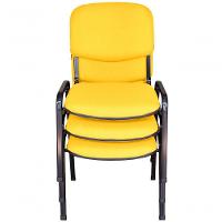 03 Cadeiras Para Auditórios Linha Hotel Auditório Amarelo - 2