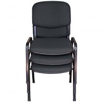 03 Cadeiras Para Auditórios Linha Hotel Auditório Cinza - 2