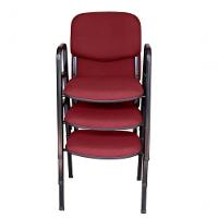 03 Cadeiras Para Auditórios Linha Hotel Auditório Vermelho - 2