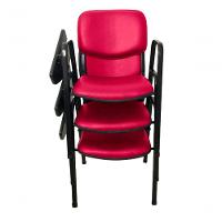 03 Cadeiras Universitárias Linha Hotel Auditório Rosa - 2