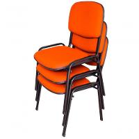 03 Cadeiras Para Auditórios Linha Hotel Auditório Laranja - 1