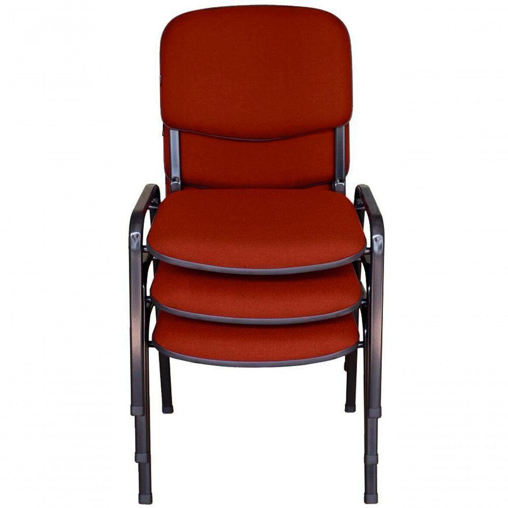 03 Cadeiras Para Auditórios Linha Hotel Auditório Vermelho - 2