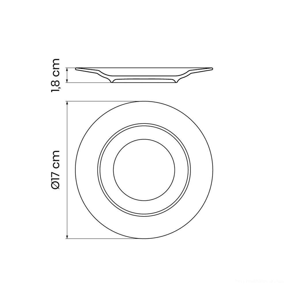 Prato Pão Tramontina Maria Augusta Em Porcelana 17 Cm Tramontina - 3