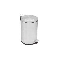 Lixeira Inox Com Pedal Plus Com Acabamento Scotch Brite E Balde Interno Removível 5l - 1