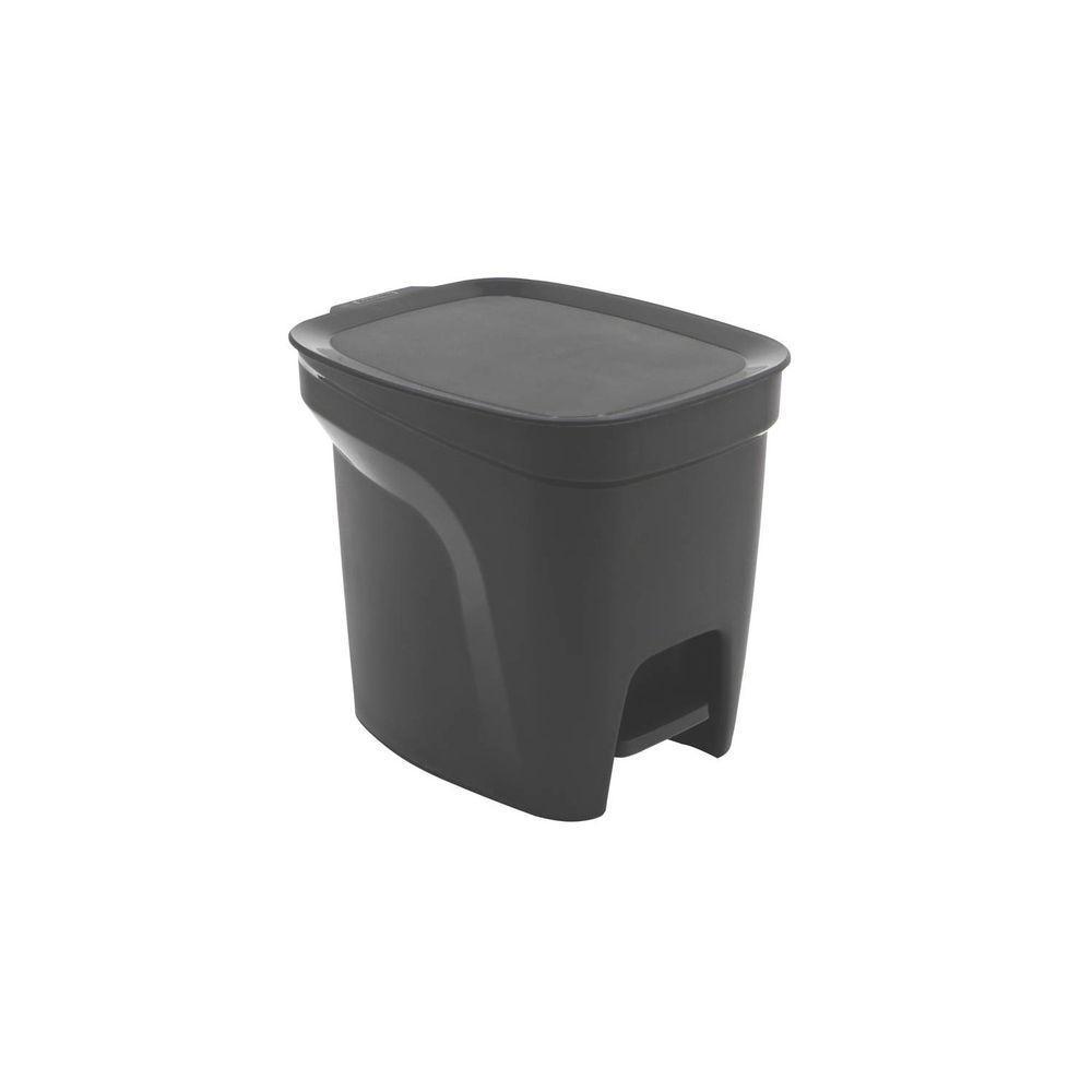 Lixeira Tramontina Compact 7l Em Polipropileno Preto Tramontina - 1