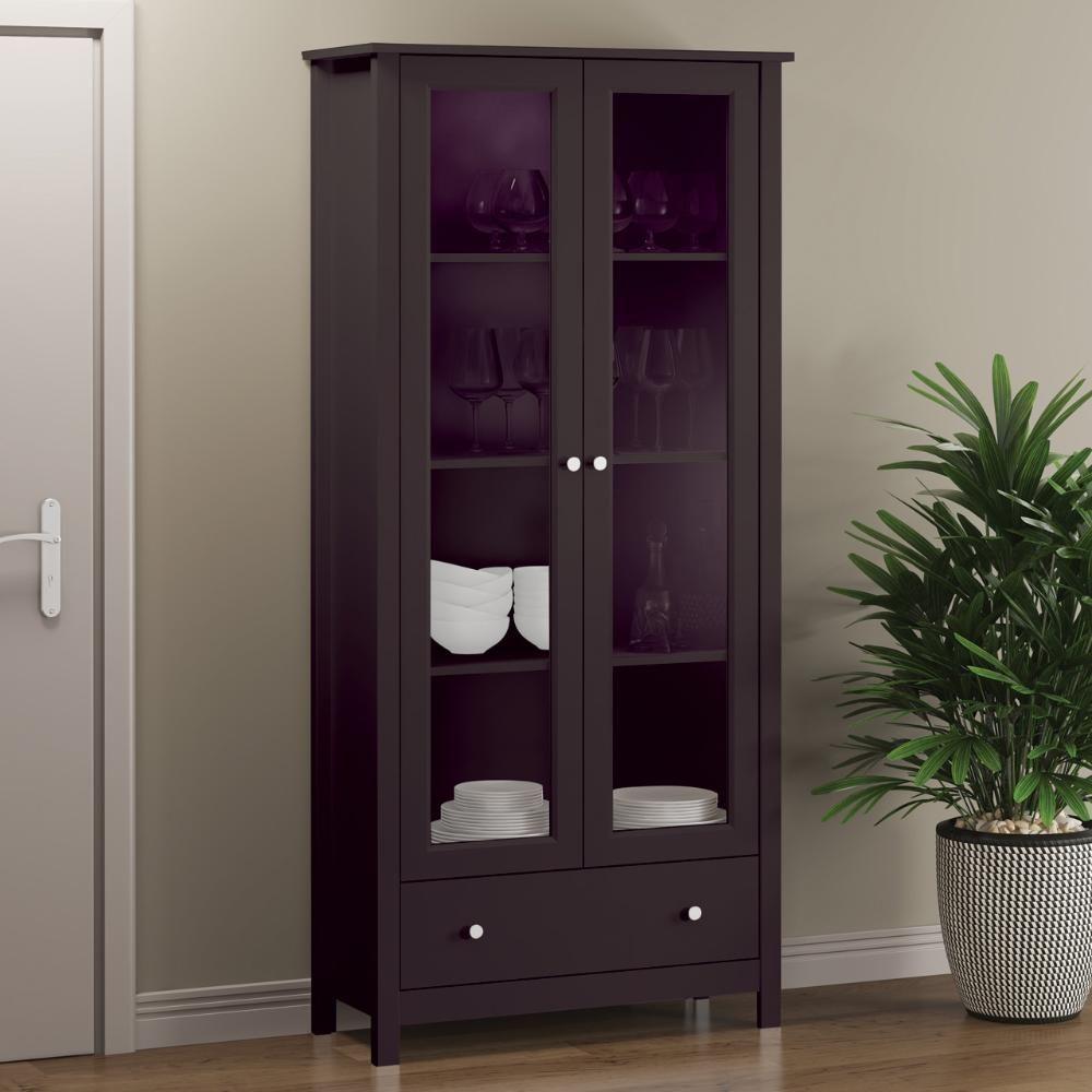 Paneleiro 2 Portas 1 Gaveta Ditália E-954 Preto - 1