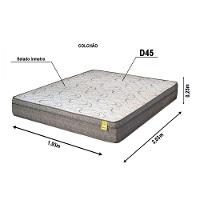 Colchão King De Espuma D-45 Dreemy Mega 193x203x25cm Cinza Com Branco Apolospuma Cinza Com Branco - 3