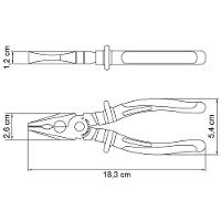 Alicate Universal 7" Isolado Tramontina Em Aço Especial Com Empunhadura Dupla Injeção Tramontina - 1
