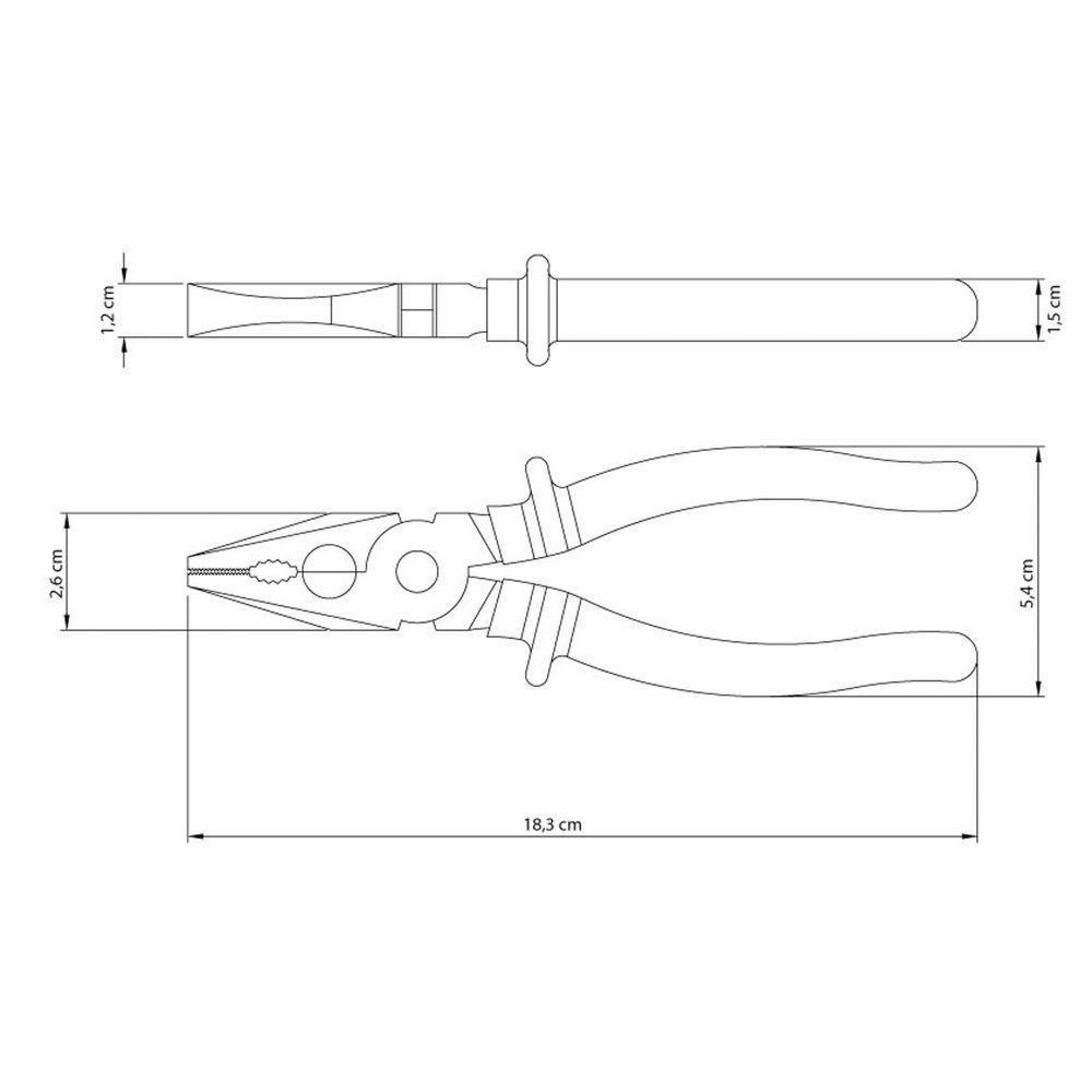 Alicate Universal 7" Isolado 1000 V Tramontina Tramontina - 4