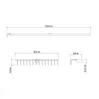Ancinho Estampado Com 14 Dentes Tramontina Em Aço Com Cabo De Madeira 120 Cm Tramontina - 5