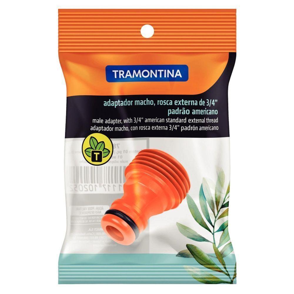 Adaptador Macho Tramontina Com Rosca Externa 3/4" Em Plástico Laranja Para Jardim Tramontina - 3