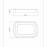 Assadeira Tramontina Cosmos Retangular Em Aço Inox 34 Cm 2,2 L Tramontina - 9