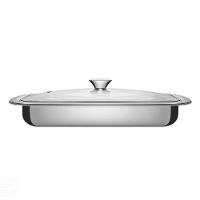 Assadeira Tramontina Cosmos Retangular Em Aço Inox Com Tampa De Vidro 34 Cm 2,2 L Tramontina - 1