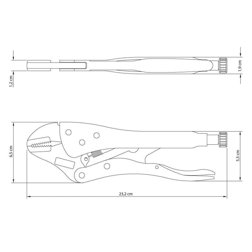 Alicate De Pressão 10" Tramontina Com Mordente Reto Tramontina - 2