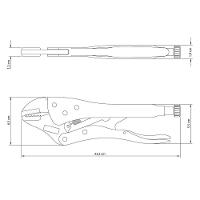 Alicate De Pressão 10" Tramontina Com Mordente Reto Tramontina - 2