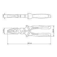 Alicate Universal 8" Isolado Tramontina Em Aço Especial Com Empunhadura Dupla Injeção Tramontina - 3