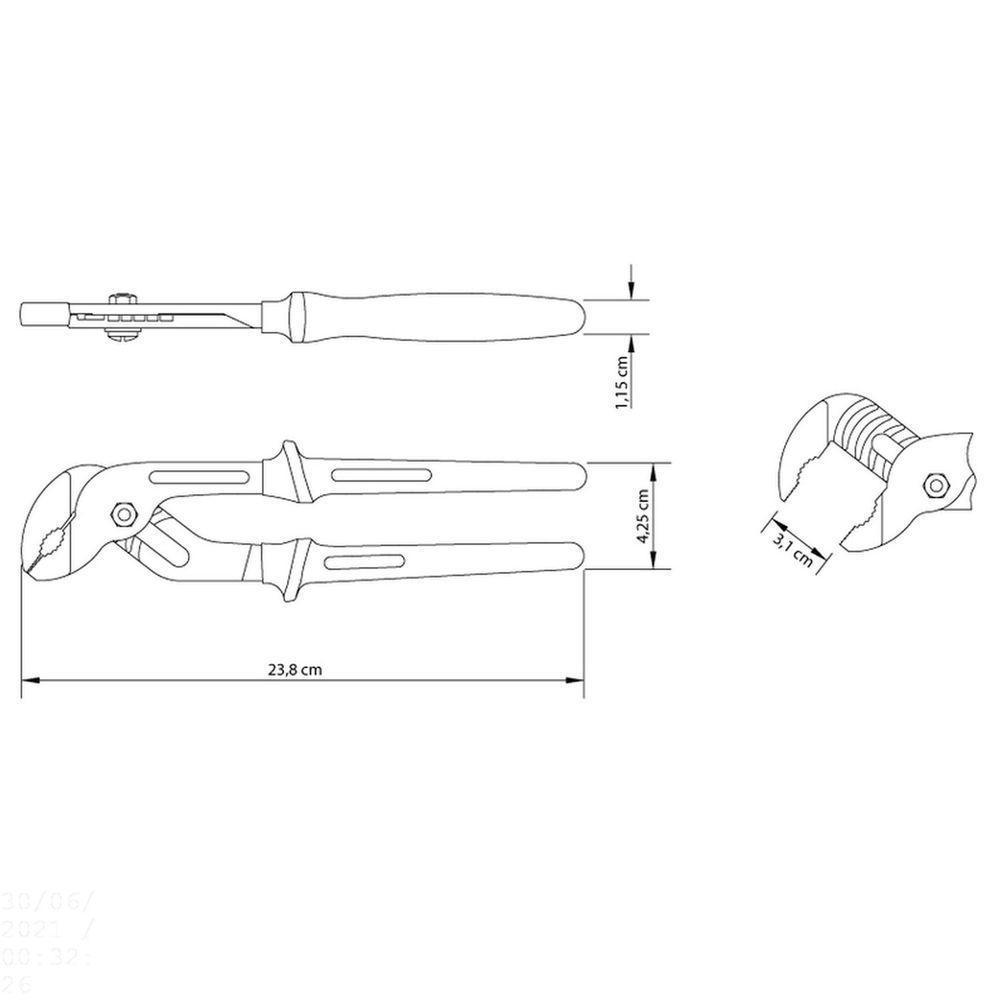 Alicate Bomba-d'água 10" Isolado 1000 V Tramontina Tramontina - 4