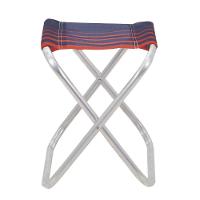 Banqueta De Praia Tramontina Fiji Em Alumínio Com Assento Azul Escuro E Laranja Tramontina - 1