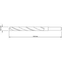 Broca Para Aço 1/2 Polegada X 143 Mm Em Aço Rápido Hss Din 338 Para Uso Doméstico - 2