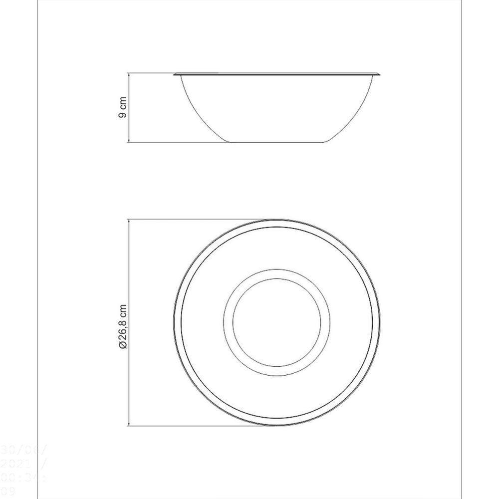 Bowl Tramontina Cucina Preparo Em Aço Inox 24 Cm 3 L Tramontina - 3