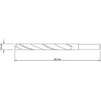 Broca Para Aço 9/64 Polegada X 66 Mm Em Aço Rápido Hss Din 338 Para Uso Doméstico - 2