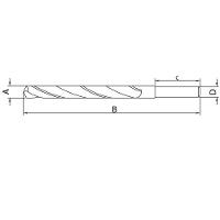 Broca Para Aço 3/16" Tramontina Em Aço Rápido Hss Com Corpo Polido E Envernizado Tramontina - 1