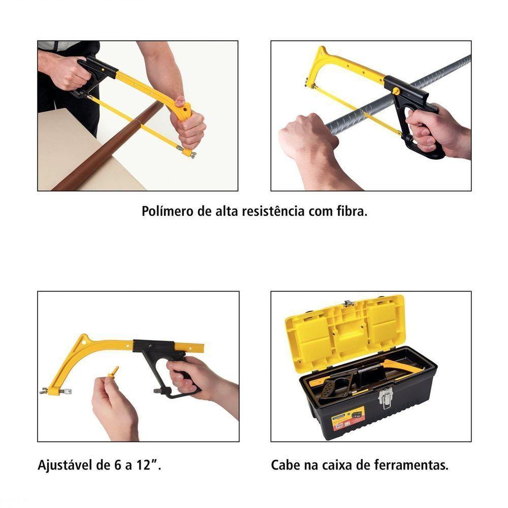 Arco De Serra Regulável 12" Tramontina Injetado Em Polímero Reforçado Tramontina - 3
